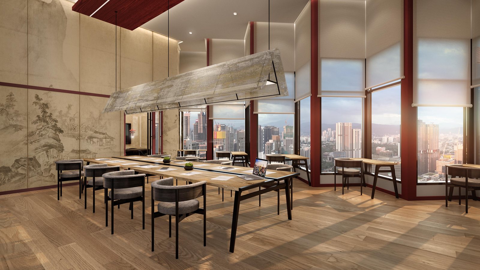 Co-Working Lounge at Maba Suitez — artist’s impression