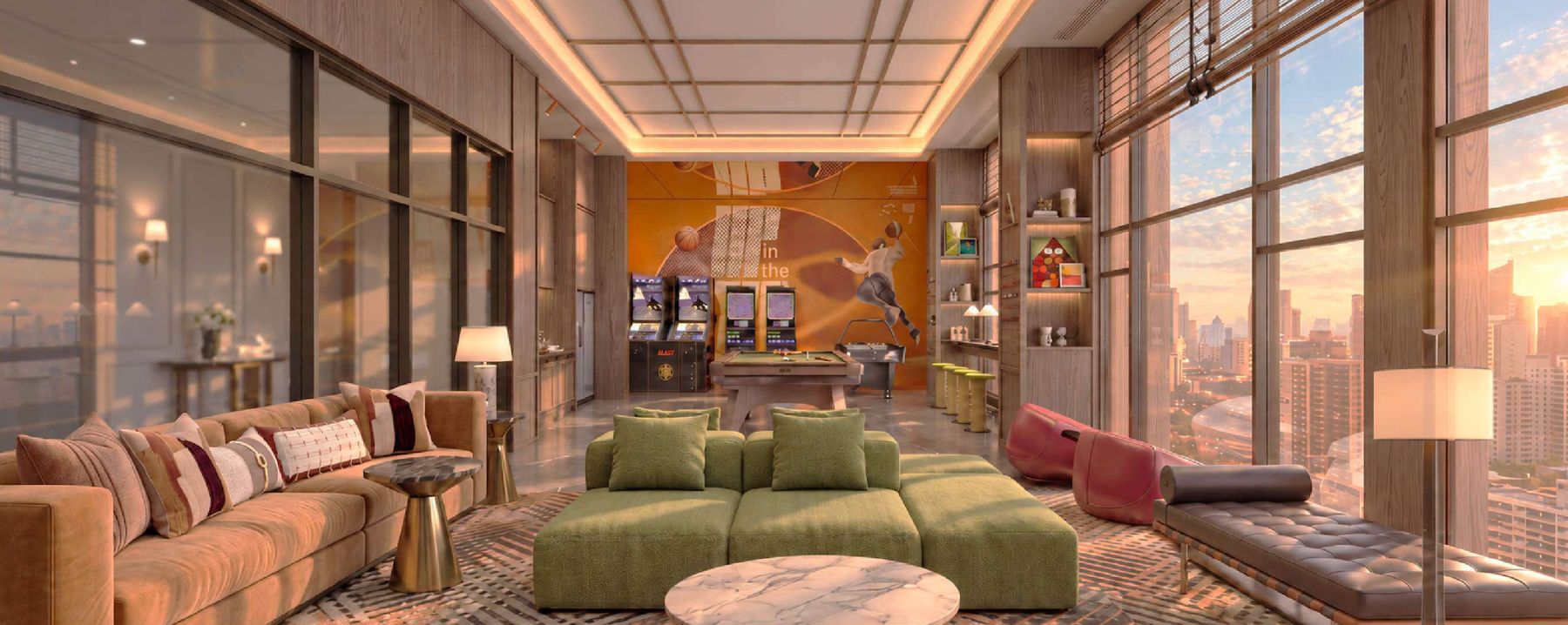 Games Lounge at Maba Suitez — artist’s impression