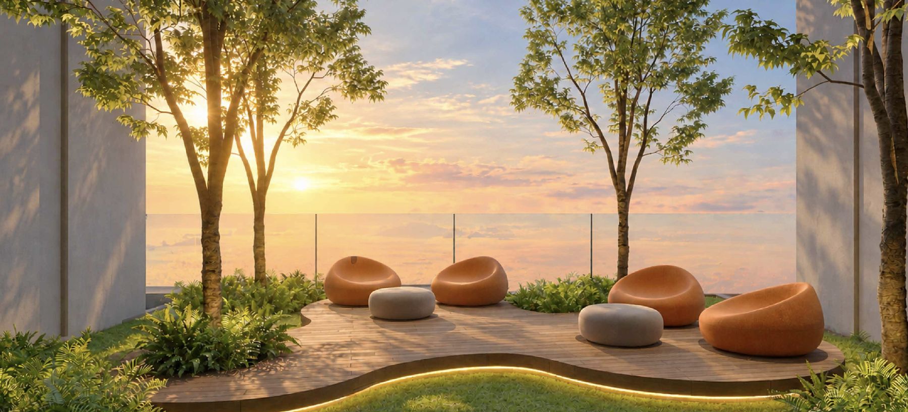 Garden Alcoves at Maba Suitez — artist’s impression