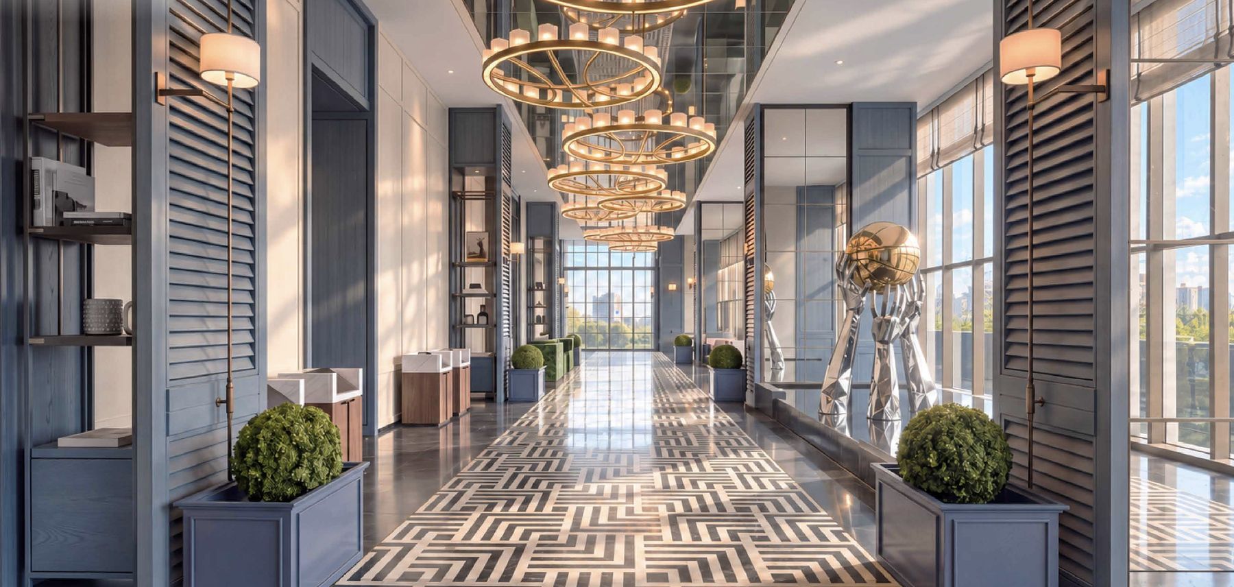 Grand Lobby at Maba Suitez — artist’s impression