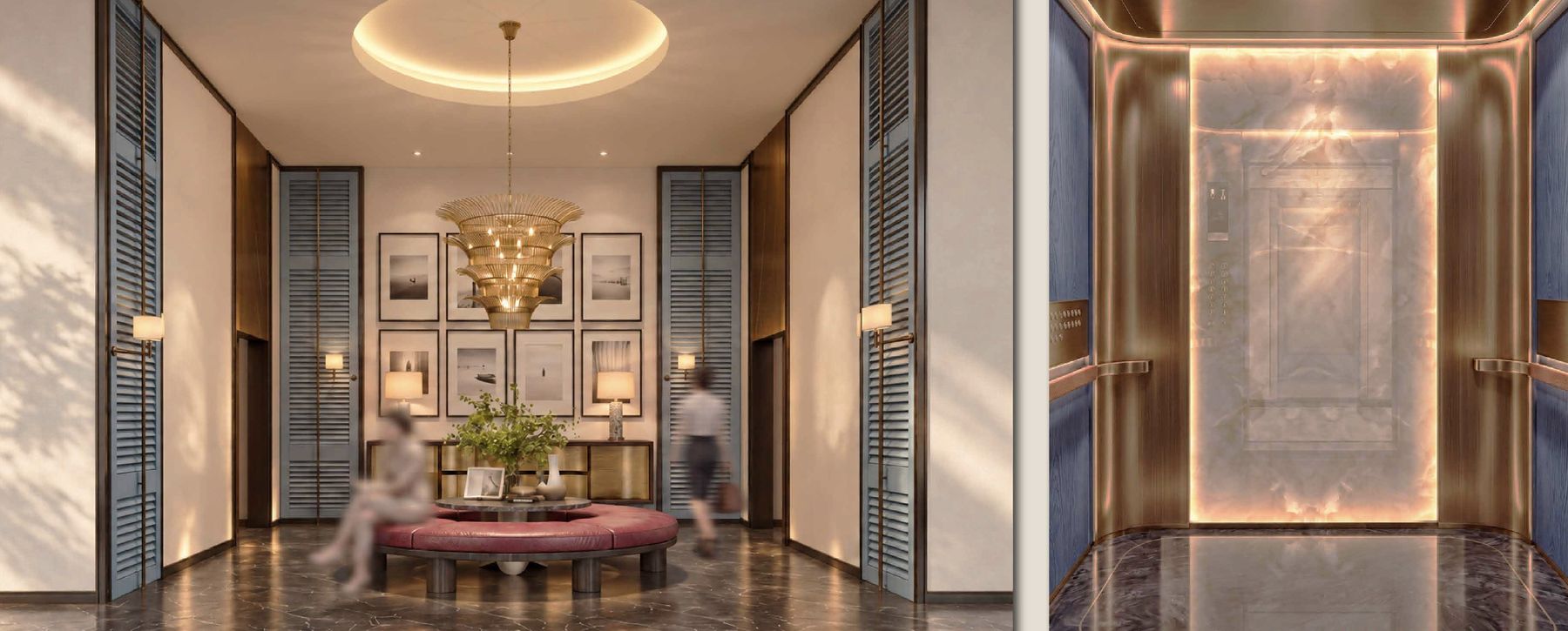Lift Lobby at Maba Suitez — artist’s impression