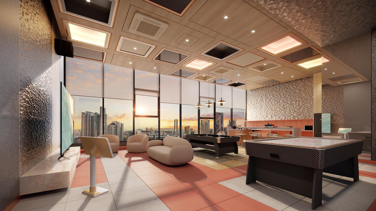 Party Lounge at Maba Suitez — artist’s impression